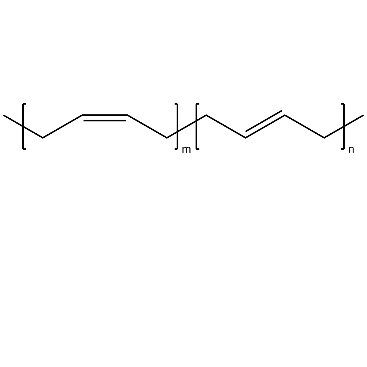 Polybutadiene, cis and trans